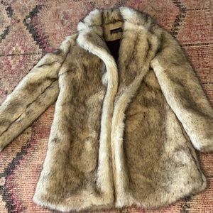 Faux fur coat